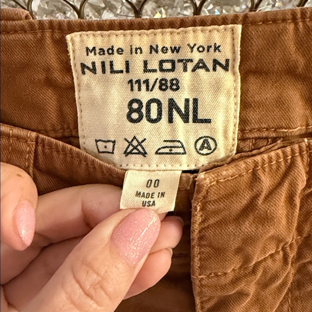 Hili Lotan Tan Cargo Pants size 00 - Picture 2 of 5